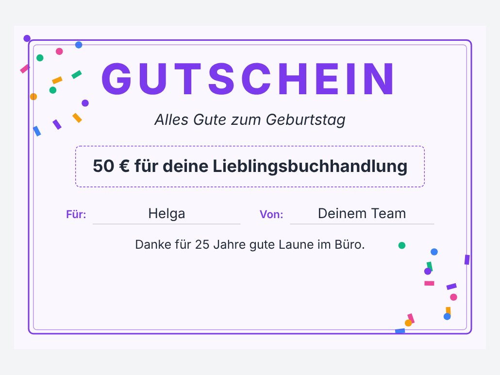 Für die Kollegin