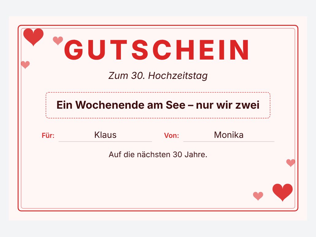 Zum Hochzeitstag